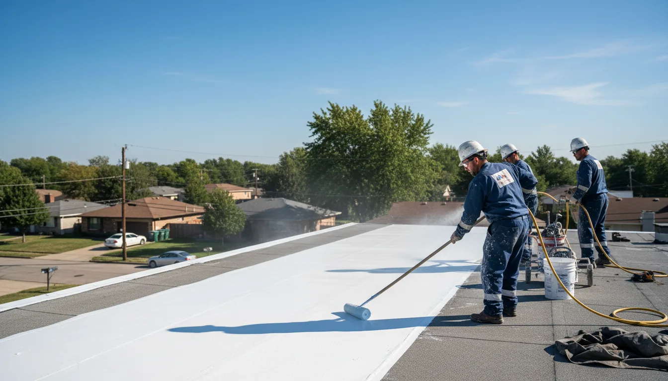 Commercial roof coating in London, OH near me